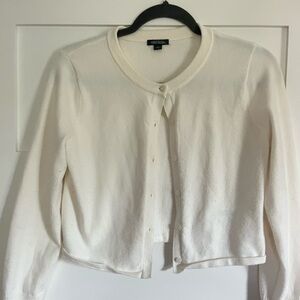 Wild Fable Cream Button-Up Cardigan